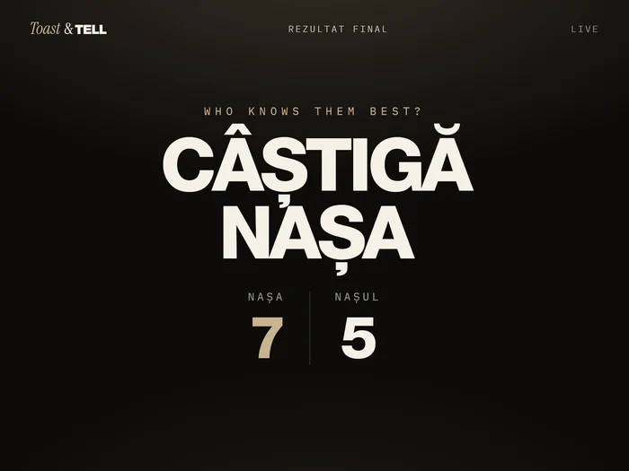 Ecranul tabletei: câștigătorul jocului